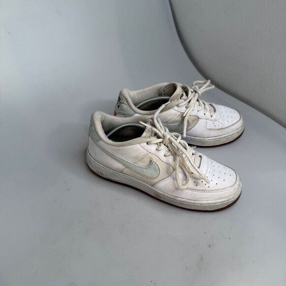 Nike Air Force 1 Indigo DA3093-100 White Blue Tan Speckled Sole Size 6 Youth GUC - Picture 15 of 16